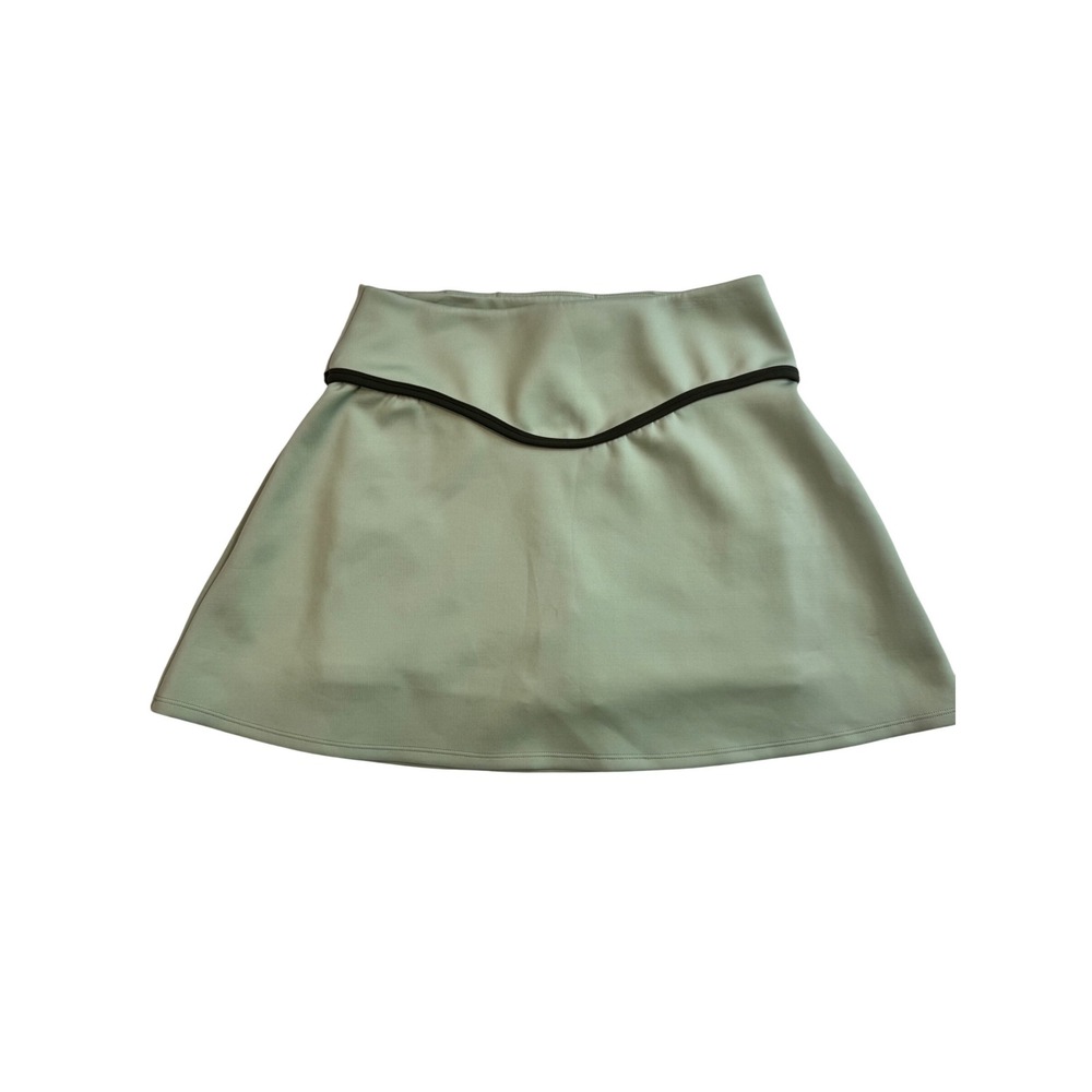 Thrive Societe Athleisure Skort Skirt Built in Shorts Pockets Sage Green M